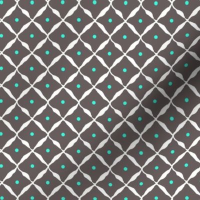 diamond dot net grey aqua