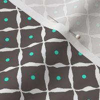 diamond dot net grey aqua