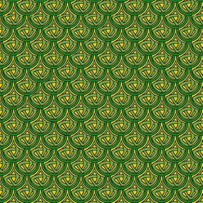 celtic scale 1 green and gold