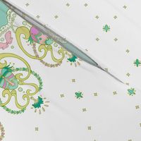 Rococo Painted Egg Double Border