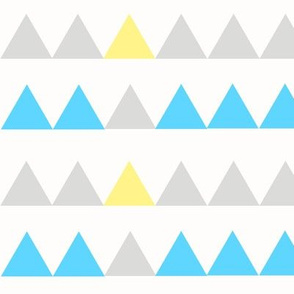 Blue, Grey, Yellow Triangles