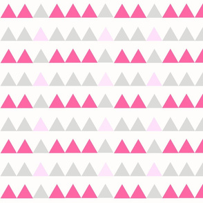 Pink and light pink triangles