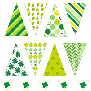 Mini Bunting - St. Patrick's Day!  - Â© PinkSodaPop 4ComputerHeaven.com