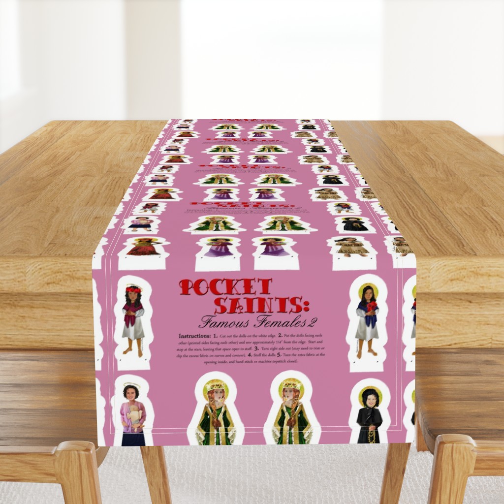 Pocket Saints Plushies : Famous Females PART TWO 27 x 18 inches
