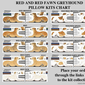 LIST OF GREYHOUND PILLOW KITS COLLECTIONS