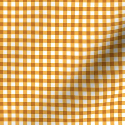 apricot and white gingham, 1/4" squares 