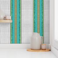 Beach faux linen stripe