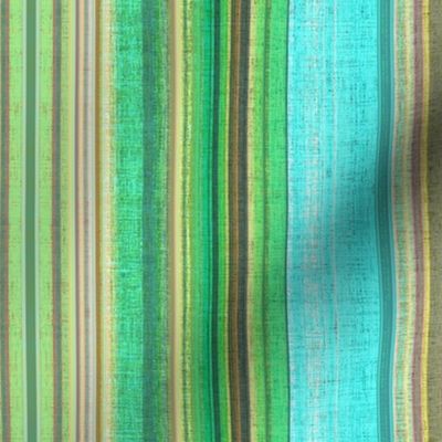 Cabana Beach Stripe in blue green and taupe