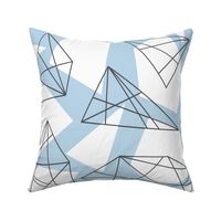 Blue Gray Geometric