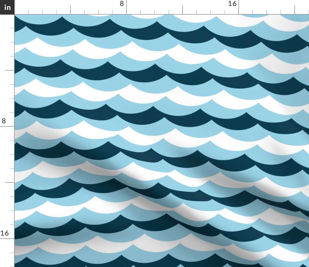 01876414 : scallop wave zigzags : sailing