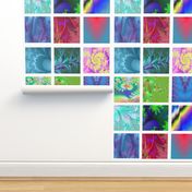 fractal quilt swatches - 12 designs