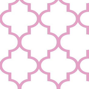 Pink Quatrefoil