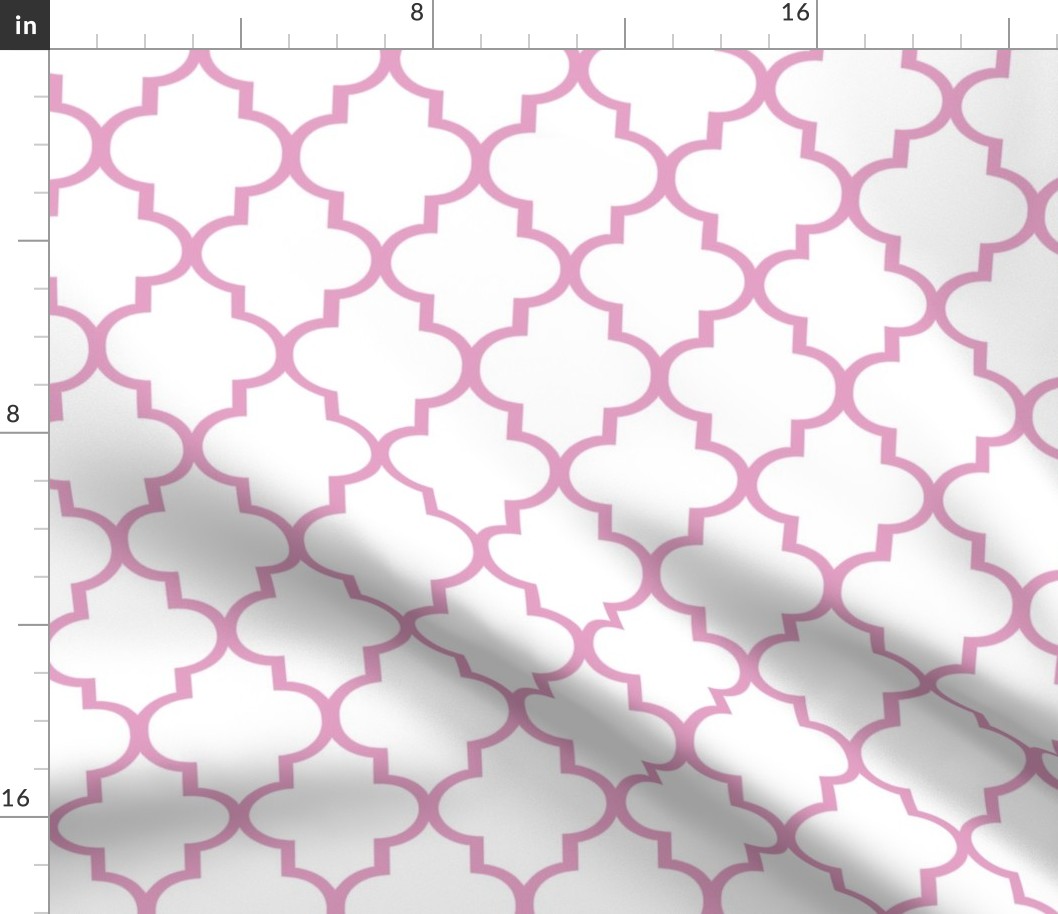 Pink Quatrefoil