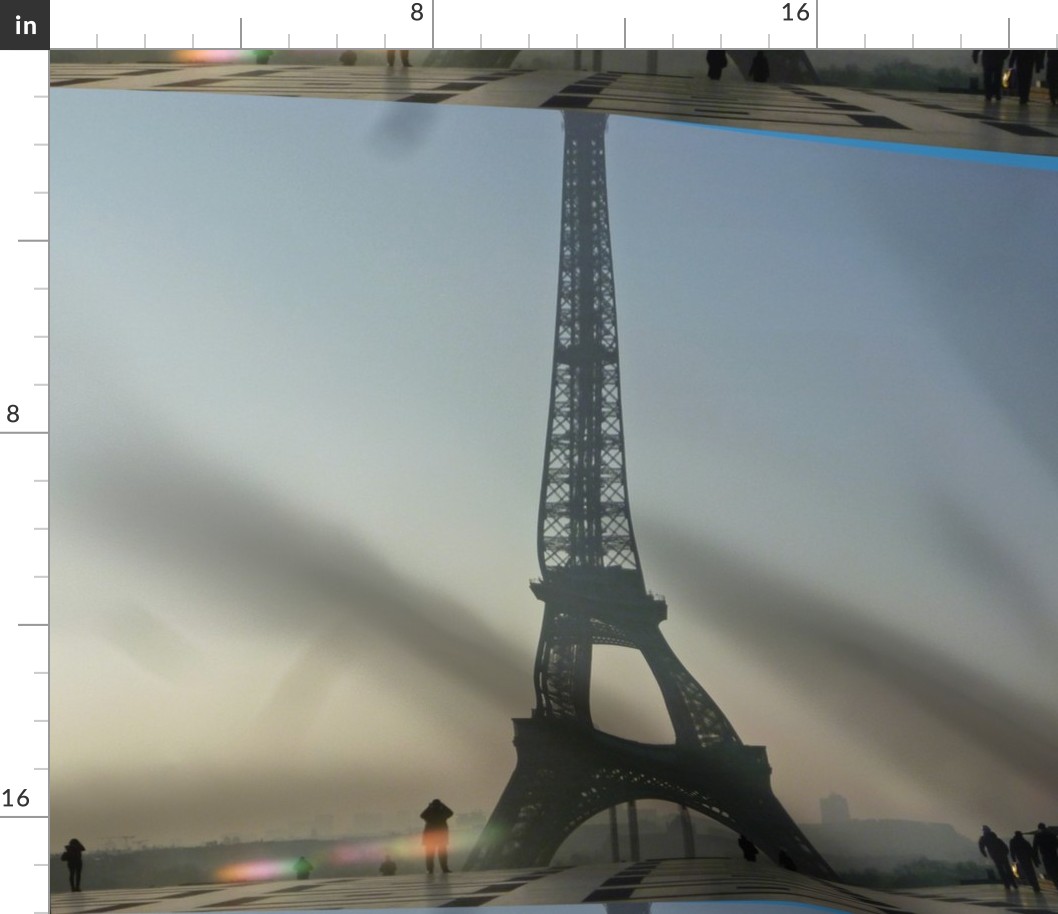 Eiffel Tower in a Morning Haze