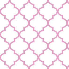 Large Pink Quatrefoil