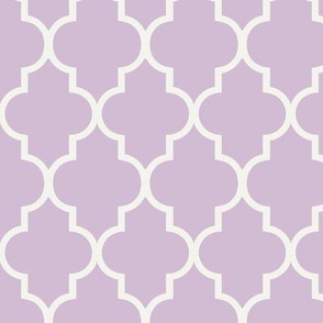 Lavender Quatrefoil 