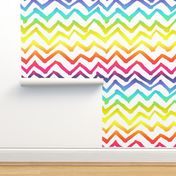 Painted Chevron // Rainbow