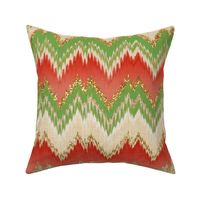 Yuletide Glitter Ikat Chevron