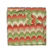 Yuletide Glitter Ikat Chevron