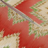 Yuletide Glitter Ikat Chevron