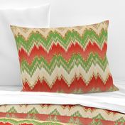 Yuletide Glitter Ikat Chevron