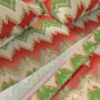 Yuletide Glitter Ikat Chevron