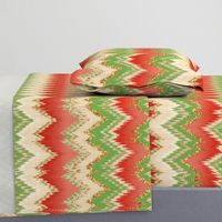 Yuletide Glitter Ikat Chevron