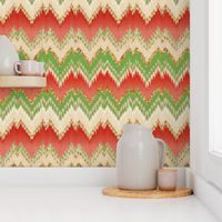 Yuletide Glitter Ikat Chevron