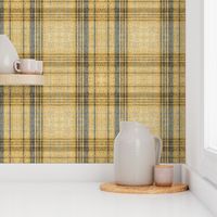 Fireside plaid in linen texture