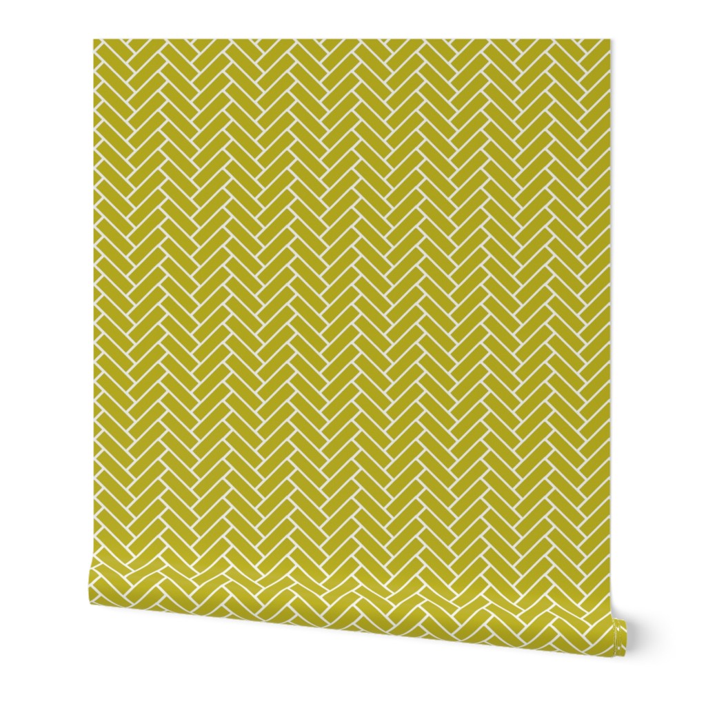 herringbone wasabi and white-ch