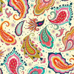 Paisley dreams on cream