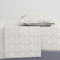 Black Painted Dots on Cream