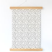 Black Painted Dots on Cream
