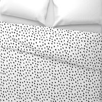 Painted Black Dots on White