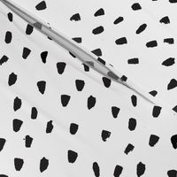 Painted Black Dots on White