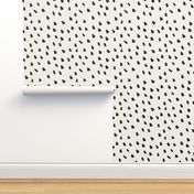 Large Painted Black Dots on Cream