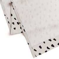 Large Painted Black Dots on Cream