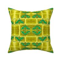 Art Nouveau39-green/yellow