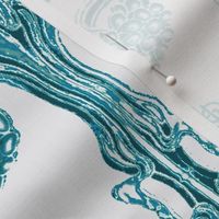 Art Nouveau35-white/teals