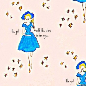 The girl with the stars in her eyes -large