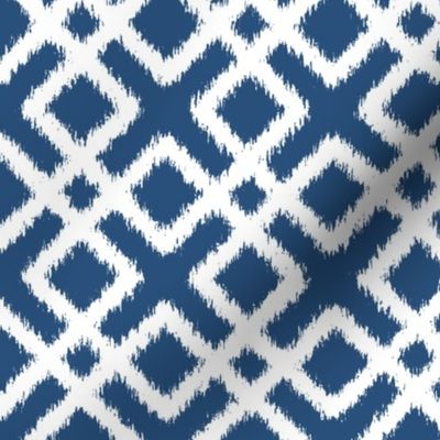 Weave Ikat in Navy Blue or Indigo