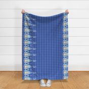 Dreams of Wonderland - Dark blue border print