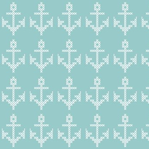 Cross stitch anchor