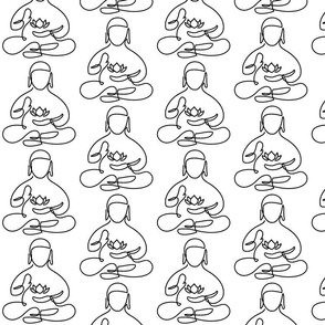 line buddha