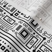 Robot Circuit Board (Black and White)