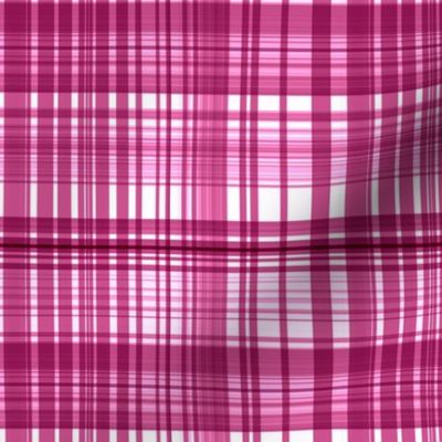 Raspberry sorbet plaid