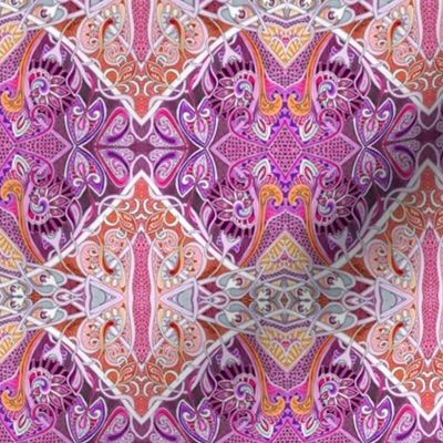 Old Fashioned Twisted Paisley Victorian (in pink and purple)