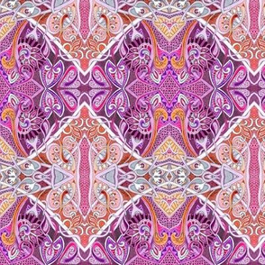 Old Fashioned Twisted Paisley Victorian (in pink and purple)