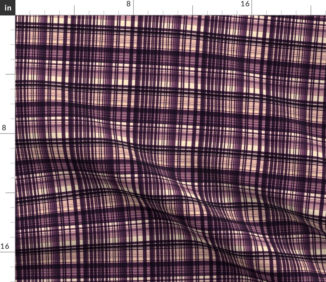 Eggplant plaid