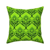 Art Nouveau15-green/black